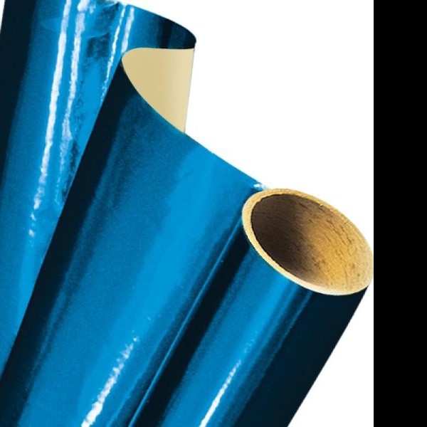 PAPEL MET. UNIFOIL AZUL REY ROLLO C25M.